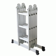 Echelle articulée + plate-forme acier 4x3 barreaux