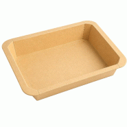 ECOLOMIQUE - 50 Pcs - Barquettes GN 1/2 scellables en carton 325x265mm H48mm 3 160ml - marron en carton 210DUALGN1248K