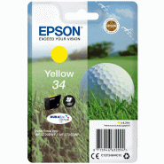 Epson Golf ball Singlepack Yellow 34 DURABrite Ultra Ink Epson Golf ball Singlepack Yellow 34 DURABrite Ultra Ink