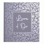 Exacompta Livre d'Or AutentiK 19x21 cm, 140 pages, coloris bleu gris - 3130630473657