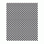 Feuille ingraissable sans PFAS pour burger Damier noir 28x34cm - par 4000