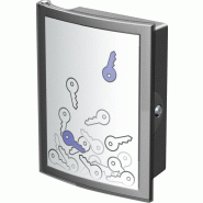 HAN Armoire à clés INDEX, pour 63 clés, coloris gris foncé - 4012473121188