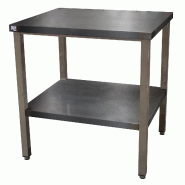 ITALCONCEPT L2G Table Centrale Inox 780X660 H-850Mm Avec Etagere, 850 x 780 x 660mm - 3616350063069