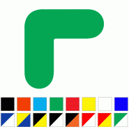 Marquage au sol adhésif d'angle SOL09 - une couleur ou bicolore hachuré_0