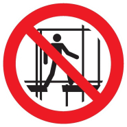 Panneaux adhésifs ronds 180 mm interdictions obligations - ADPNR-TL03/IUEI_0