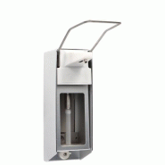 Papstar Distributeur mural 27,5 cm x 8,5 cm x 23 cm en aluminium, 500 ml, levier long + cache de fermeture - argenté aluminium 93047 Papstar Distributeur mural 27,5 cm x 8,5 cm x 23 cm en aluminium, 500 ml, levier long + cache de fermeture - argenté aluminium 93047