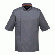 Portwest - Veste de cuisine manches courtes en tissu aéré Gris Taille XL - XL gris 5036108323487 Portwest - Veste de cuisine manches courtes en tissu aéré Gris Taille XL - XL gris 5036108323487