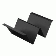 Stalgast Plateau à snacks avec poignée, deux compartiments, noir - KK080702 Stalgast Plateau à snacks avec poignée, deux compartiments, noir - KK080702