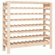 VidaXL Casier à bouteilles en bois de pin massif 109,5x30x107,5 cm - 822536