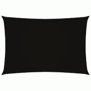 VidaXL Voile de parasol tissu oxford rectangulaire 2,5x4,5 m noir Modèle Soleil Shield - noir 135758