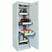 Armoire anti-feu 1 porte/4 tiroirs F30 avec serrure - Pour produits inflammables - CEMO - 10622 Armoire anti-feu 1 porte/4 tiroirs F30 avec serrure - Pour produits inflammables - CEMO - 10622