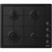CANDY Table De Cuisson Gaz 60cm 4 Feux Noir chw6lbb - noir 8016361966932
