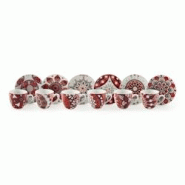 Excelsa lot de 6 tasses à café avec des soucoupes Mandala Red porcelaine 10 cl multicolore - multicolore porcelaine 64807 Excelsa lot de 6 tasses à café avec des soucoupes Mandala Red porcelaine 10 cl multicolore - multicolore porcelaine 64807