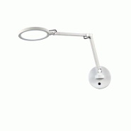 Fabas Luce Regina - Applique murale ronde réglable - Applique murale LED 9W à intensité variable CCT (3000K, 4000K, 5 000 K, 6000K) - Blanc - blanc