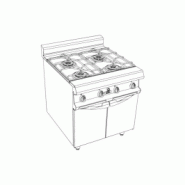 Fourneau 4 feux gaz sur meuble neutre Capic W296333