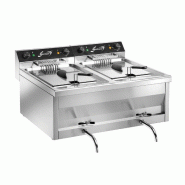 Friteuse électrique à poser - 2 cuves - 2 x 9 L - 12 kW | Sofraca