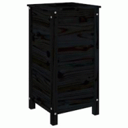 Helloshop26 - Jardinière bac lit surélevé plantes fleurs terrasse jardin 40 x 40 x 78 cm bois massif de pin noir 02_0037582 - 3000217858293 Helloshop26 - Jardinière bac lit surélevé plantes fleurs terrasse jardin 40 x 40 x 78 cm bois massif de pin noir 02_0037582 - 3000217858293