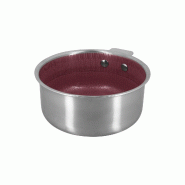 Menastyl - casserole aglae 16cm en acier inoxydable lie de vin - 3256391056493