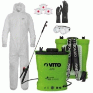 Pulvérisateur Électrique à Batterie Lithium 16L + Kit Protection Jardin XL - Haute Pression & Équipement EPI VITO - vert plastique 5604612763909 Pulvérisateur Électrique à Batterie Lithium 16L + Kit Protection Jardin XL - Haute Pression & Équipement EPI VITO - vert plastique 5604612763909