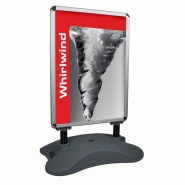 Porte affiche double face extérieur whirlwind