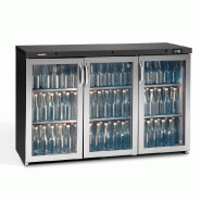 Arrière-bar 3 portes battantes vitrées 333L - H 840mm | Gamko - LG3/315GCS