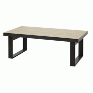 Deladeco Table basse contemporaine chêne clair Tiffanie - 3665367200455