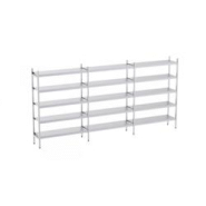 Distform Rayonnage en Acier Inoxydable Linéaires 4020 à 4950 mm 5 Niv P500 Acier inoxydable 4720x500x500x1800mm - 641094898076 Distform Rayonnage en Acier Inoxydable Linéaires 4020 à 4950 mm 5 Niv P500 Acier inoxydable 4720x500x500x1800mm - 641094898076