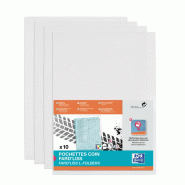 ELBA OXFORD Sachet de 10 Pochettes-Coin Fard'Liss A4 PVC Lisse Epaisseur 20/100ème Incolore - 3148240000293