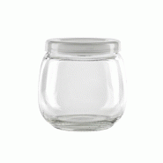 FHC evolupack FHC - 20Pcs - Bocal en verre sphérique avec couvercle plastique PP à clipser H70mm 200ml - transparent verre 294VYOD202
