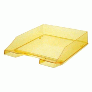 HAN Lot de 6 Bac à courrier KLASSIK Transparent A4/C4, en Polystyrol, coloris jaune - 4012473012639