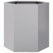 Helloshop26 - Jardinière bac lit surélevé plantes fleurs terrasse jardin hexagone 46 x 40 x 45 cm acier galvanisé Argent 02_0038646 - 3000217806676 Helloshop26 - Jardinière bac lit surélevé plantes fleurs terrasse jardin hexagone 46 x 40 x 45 cm acier galvanisé Argent 02_0038646 - 3000217806676