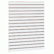 Panneau rainuré R7,5 L90xP120cm épaisseur 18mm - blanc mat_0