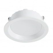 Plafonnier encastré au plafond calypso2 ip44 led smd 12w blanc 3000k 1100 lm