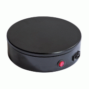 Plateau tournant noir - diamètre 20cm - vitrine animée à 360° - charge 15kg