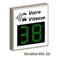 Radar de vitesse destiné aussi bien à l'usager qu'au gestionnaire de voirie - Gamme PIV