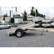 Remorque freiné basculante avec plancher en cp pour charger les scooters, moto, tondeuse, tracteurs, bagages - humbaur - 1386 Remorque freiné basculante avec plancher en cp pour charger les scooters, moto, tondeuse, tracteurs, bagages - humbaur - 1386