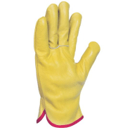 Gant Manutention Enduit Latex SINGER Jaune fluo Taille 9 Support