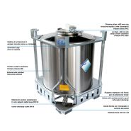 Standard pl - réservoir de stockage industriel - incon - cage de protection en acier galvaniseé