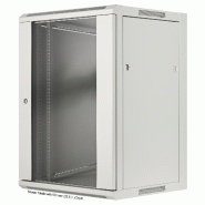 Armoire murale 19 pouces MHT123 avec porte en verre - hauteur 15U - profondeur 450 mm - flatpack - gris - Bravour® Armoire murale 19 pouces MHT123 avec porte en verre - hauteur 15U - profondeur 450 mm - flatpack - gris - Bravour®