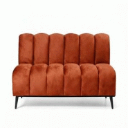 Banquette de restaurant professionnelle CHR Cocoon velours casino terra cotta, 180 cm  France Mobilier CHR - 3760326528646