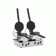Bubble Waffeleisen - 2 x 1400 W - 50 - 250 ° C - Timer: 0 - 5 min - Royal Catering - argenté inox 4062859157737 Bubble Waffeleisen - 2 x 1400 W - 50 - 250 ° C - Timer: 0 - 5 min - Royal Catering - argenté inox 4062859157737