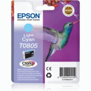 EPSON T0805 / Colibri - Cartouche d'encre Claria cyan clair authentique - 8715946360867