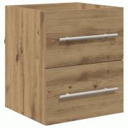 Helloshop26 - Armoire d'évier avec tiroir rectangulaire espace de rangement 41 x 38,5 x 48 cm en bois d'ingénierie chêne artisanal 02_0052664 - Boi