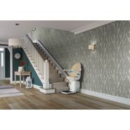 Monte-escalier droit avec repose-pied rabattable et pivotement - Portance 137kg, 160kg allant jusqu'à 200kg -  Handicare 1000_1