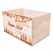 Noël s3 - caisses en bois - simply à box - l54xh30xp36 cm