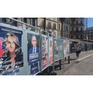 Panneau  électoral métallique avec montant démontable