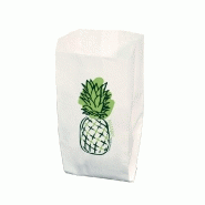 Pfpsk1702- sachet papier blanc ananas 15x8x29 cm