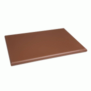 Planche à découper épaisse haute densité Hygiplas - Marron Planche à découper épaisse haute densité Hygiplas - Marron