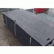 Plaque de roulage et de calage pour engins de chantier - 2.4m*1.2m 50T, 2m*1m 15T - Épaisseur 15 mm - Capacité 50 Tonnes