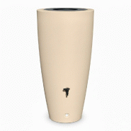PLAST'UP ROTOMOULAGE Récupérateur d'eau conique ros'eau 2-en-1 - SABLE - beige 0637962081367